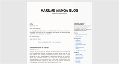 Desktop Screenshot of blog.marume.de